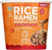 Lotus Foods Spicy Kimchi Rice Ramen Noodle Soup Cup - 1.98 oz