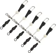 Fishing Barrel Swivels, Fish Caught Connector Set of 5, Swivels Connector High Strength Rings Barrel for Saltwater Freshwater Fishing
