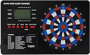 KOTO - Pro Dart Scoreboard, Games, Scoreboard Incl. 32 Games, Score Indicator & Mounting Material, For 8 Players, Battery Operated, Electronic Dart Scorer Electronic Score board