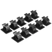 Adhesive Cord Management Cable Clips Black Wire Holder Organizer Clamp