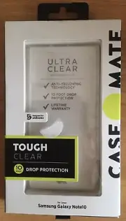 Samsung Galaxy Note10 Case Mate Tough Clear Case 10ft Drop Protect Brand New