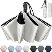 [NINEMAX] Compact Travel Umbrella - Mini Folding Umbrella UV Protection Automatic Open Close Umbrellas for Rain and Sun