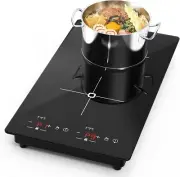 Double Induction Cooktop 2300w 110v Portable Induction Cooktop With Led Touch