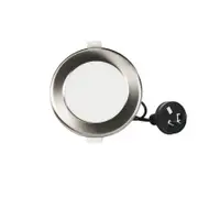 NLS 20111SILV - 10W Tri Colour LED Downlight Dimmable 950lm Silver Trim - 90MM