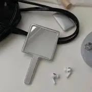 Ins Liquid Shape Square Mirror Mini Hand-held Desktop Cosmetic Mirror Makeup