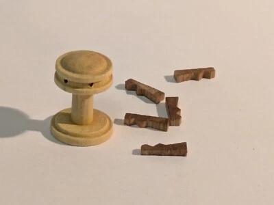 Ship Model Fittings Boxwood Capstan 20mm x 15mm diameter #2
