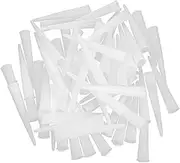 60pcs Glass Glue Head Double Goo Gel Connector off Mastic Miracle Tank Tip Joint Sealant Kit Caulk Extension Nozzle Protective Sealer Removal Clear Calk Caulking Finisher White Abs