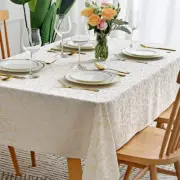Jacquard Table Cloth Damask Pattern Spillproof Wrinkle Resistant Oil Pr