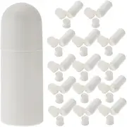 BATHVEVE 15Pcs Roller Bottles for Essential Oils and Perfumes Durable Roll Ball Containers Portable Refillable Bottles for Travel and Outdoor Use Essential Oil Bottle