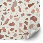 [Namly Design] Tiles Sticker - Terrazzo Decals / Brown / 24 pcs