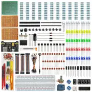 ESP32/ESP8266 Electronie Components Kit Fun DIY Kit with Power Supply Module Breadboard for R3 As Shown