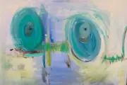 Original Abstract Art 24" x 36" Signed Acrylic Painting on Canvas