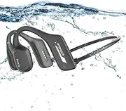 RETZLA Swimming headphones, IP68 waterproof wireless bone conduction headphones, open headphones sports Bluetooth 5.3, suitable for swimming, running, cycling, fitness, office