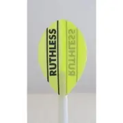 Ruthless Fluro Yellow Pear Dart Flights - 5 Sets