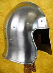 Medieval Barbuta Great Knight Gift Templar Helmet SCA LARP 18GA Replica Handmade