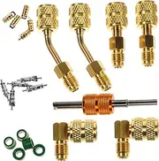 STOBAZA 1Set Conversion Adapter Kit for Air Conditioning Refrigeration Systems Mini Split Adapter Set with Fit Durable Construction Compatible with Hvac Vacuum Hose