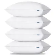 Pillows Queen Size Set of 4, Hotel Quality Bed Pillows for Sleeping 4 Pack, C...