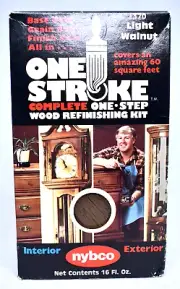 NEW One Stroke Complete One-Step Wood Refinishing Kit Light Walnut 370 *Box Wear