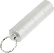 UTHCLO 1Pc Aluminum Alloy Portable Multi Grid Mini Medicine Bottle for Outdoor Activities Keychain Storage Holder for Pills and Emergency Supplies Lightweight and Convenient