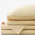 The Company Store Legends Smooth Wrinkle-Free Sateen Sheet Set, Twin, Corn Silk.