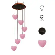 Hanging Wind Chimes Changing Solar Powered LED Ball Light Garden Outdoor Decor - butterfly