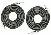 2 MK Audio MKQQM6 1/4" to 1/4" 6 FT. True 12 Gauge Wire PA DJ Pro Audio Speaker