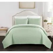 Chic Home Lapp 7 Piece Bed in a Bag Set - Geometric Quilt Cover Queen