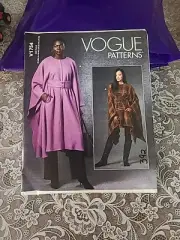 Vogue V1754 Size ZZ L-XXL 16-26 Sewing Pattern Ladies Knee Length Belted Cape