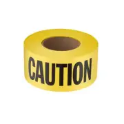Empire 3" x 1000 ft. Caution/Cuidado Standard Barricade Tape – Durable & High Vi