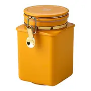 Coffee Bean Airtight Can Espresso Coffee Bath Ladle Coffee Powder Sealing Jar Coffee Bean Storage Tank Food Container B Yellow