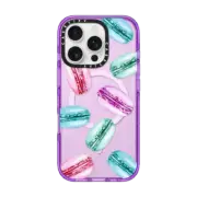 iPhone 16 Pro Impact Case MagSafe Compatible Colorful macarons