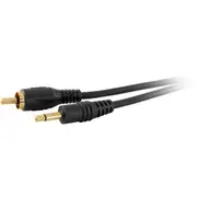 PRO2 LA1081 Mono 3.5Mm Plug To RCA - 2M Plug Lead Gold-Plated Connectors MONO 3.5MM PLUG TO RCA -
