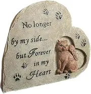 Abaodam Pet Tribute Statue Cat Memorial Stone Outdoor Resin Garden Marker Stone