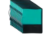 Marbig Zipper Binder Folder With Storage 2O Ring 25mm A4 Green 10 Pack BULK
