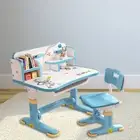 2pcs/set Desk Chair Set Multi Separation Reading Child Learning Table Chair