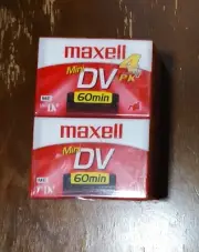 Maxell 4pk Mini DV Digital Video Cassette DVM60SE New SEALED