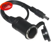 12V Cigarette Lighter Socket to DC 5.5x2.1mm Plug - 30CM with Cover