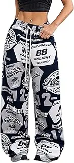 [Vhitler] Graphic Cute Streetwear Pants Wide Leg Sweatpants Y2k Jersey Baggy Drawstring Pants