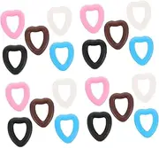 Elegant Heart Shape Glasses Ear Grip 10 Pack Anti-slip Eyewear Retainer Soft Silicone Nose Pads for Sports Glasses