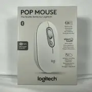 Logitech POP Wireless Bluetooth Mouse - Off-White, Silent Touch Technology