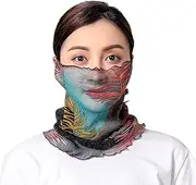 Xiang Ru Ear Hanging Thin Mesh Scarf Breathable Soft Light Weight Quick Dry Sun Block Sunscreen for Women