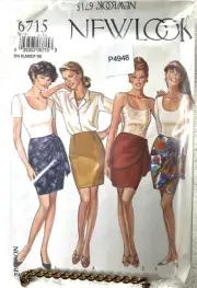 Vintage Look Sewing Pattern 6715 Misses Skirts in 4 Styles Sz 6-16