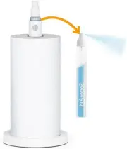SpaceAid Paper Towel Holder with Spray Bottle, Countertop Stand (White)