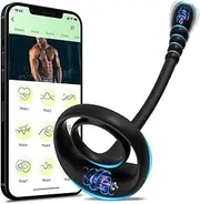Anal Plug Sex Toys Vibrator Vibrating Cock Ring Stimulator with APP/Remote Anal Butt Plug Penis Sleeve Vibrator Prostate Sex Toys For Men