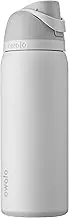 Owala FreeSip Insulated Stainless Steel Water Bottle with Straw, BPA-Free Sports Water Bottle, Great for Travel, 32 Oz, Shy Marshmallow