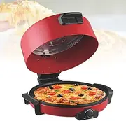 Electric Pizza Maker, Pizza Maker Electric Pizza Oven 40cm Diameter Indoor Pizza Oven Double-Sided Heating, Adjustable Temperature Controls, Perfect for Pizzas/Pancake/Nachos