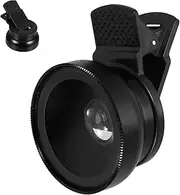 RORPOIR Travel Photography Essential 2-in-1 Mobile Phone Holder Macro Lens Phone Camera Lenses Wide Angle