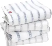 Imabari Towel Face Towel Hiorie Mist 4-piece set 2 colorsBorder 100% cotton Soft