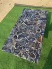 48" x 24" Black Agate Stones Center Coffee Tabletop - Stunning Home Decor