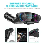 Bluetooth FM Transmitter BT5.0 Car Kit, Dual USB Charger, AUX, MP3 & USB Drive